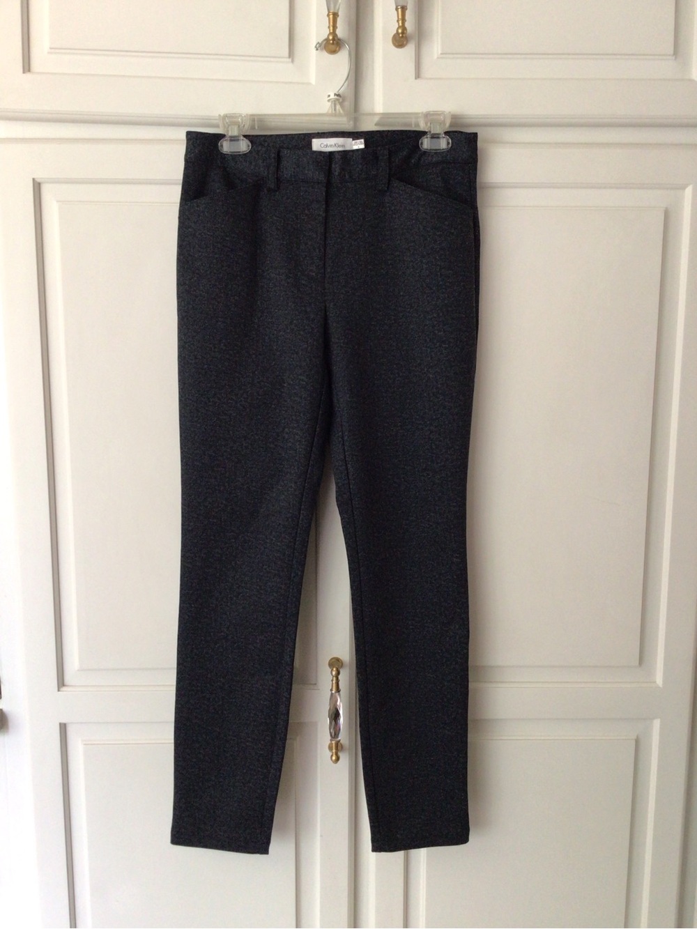 Calvin Klein Charcoal Heathered Dress Pants